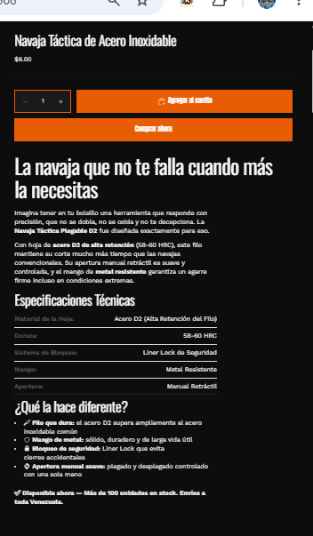 Kit de cuchillos tácticos para camping - detalle del producto